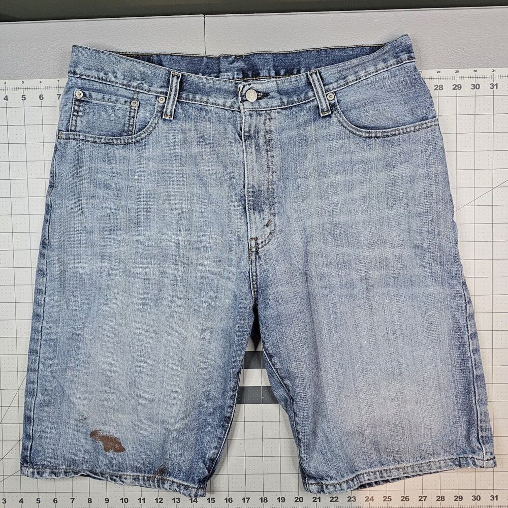 Levis 569 Shorts 36x11 Denim Jean Wide Leg Baggy Loose Skater Streetwear Grunge